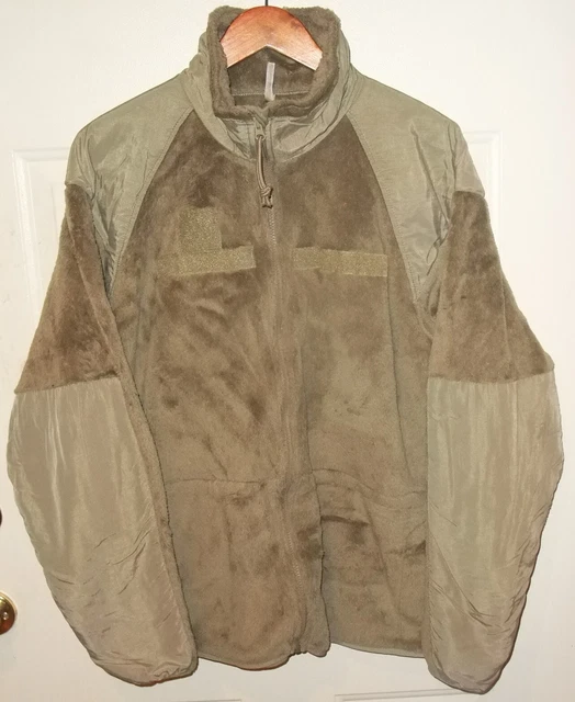US Army USAF ECWCS Level 3 Multicam Coyote Brown Fleece Jacket Large Long