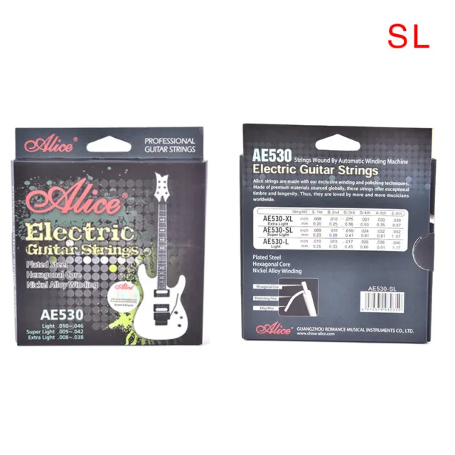 AE530 Electric Guitar Strings 1st-6th Nickel Alloy Full Set Hexagonal Core J&R2