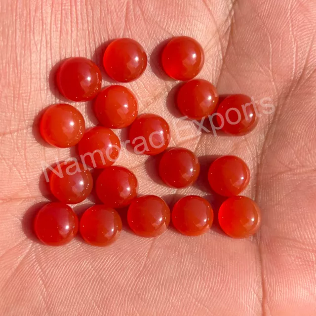 Natural Red Onyx Round 3 mm to 20 mm Cabochon Loose Gemstone Lot