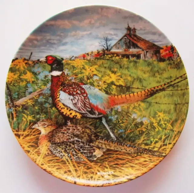 The Pheasant 1st Issue Plate Upland Birds of North America Wayne Anderson 1986