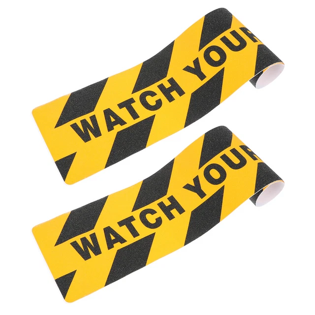 2pcs Regardez votre pas de plancher Stickers Avertisseurs Stickers utiles