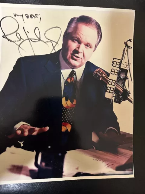 Rush Limbaugh  Signed Photo Autographed Signature 8 x 10 Photograph
