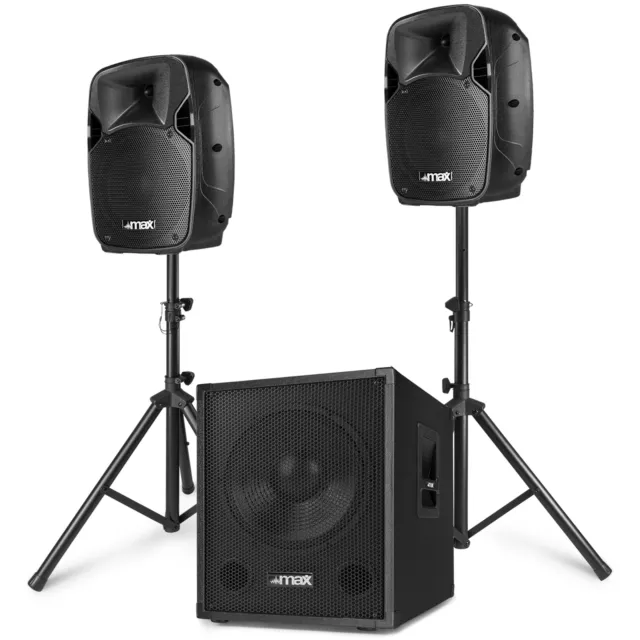 MAX MX700 2.1 Active Loudspeaker System with 12" Subwoofer