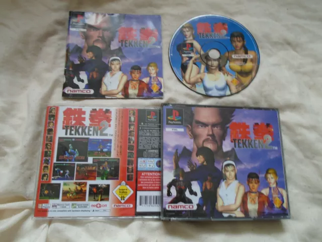Tekken 2 PS1 (COMPLETE BIG BOX) rare Sony PlayStation black label RARE
