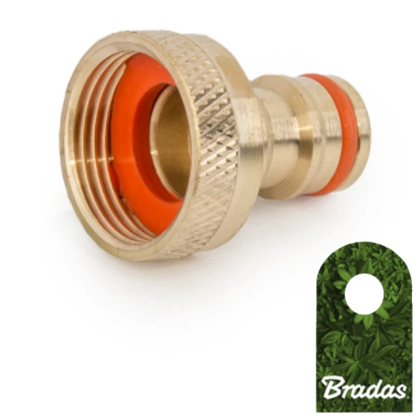 Raccord De Robinet SpiceFlow - Chromé/laiton - Filetage Intérieur 1/2" - Compatible Gardena