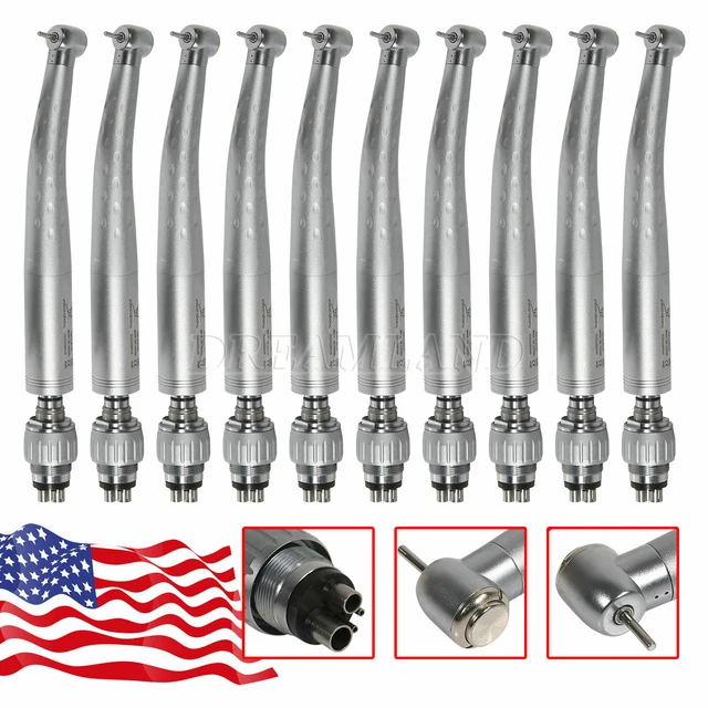 1-10 Torque Dental High Speed Handpiece w/ 4Hole Coupler Swivel US-M4