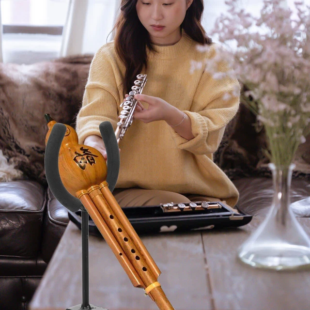 Supporto Pieghevole Per Flauto, Clarinetto E Oboe | In Metallo | 4 Piedini Antiscivolo | Portatile E Stabile - Foto 9