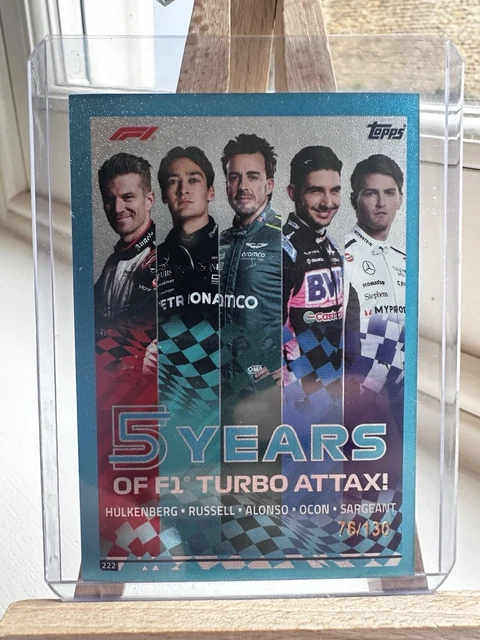 Topps Turbo Attax F1 2024 Bundel – Lege Verzamelmap + 40 Exclusieve Sleeves, Voor Formule 1 Verzamelaars