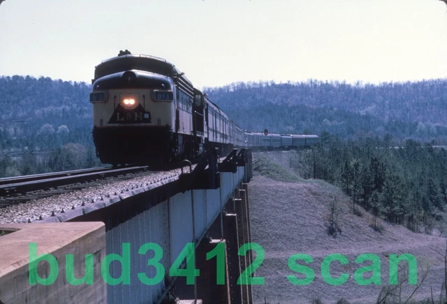 LN L&N Louisville & Nashville FP7 #513 at Atlanta GA 1962 DUPLICATE Slide!