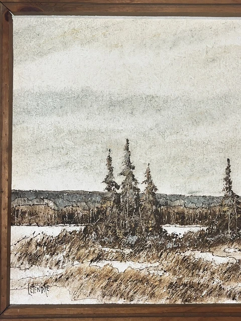 ORIGINAL OIL PAINTING Signed by Canadian Artist HENRY LETENDRE $200.00 ...