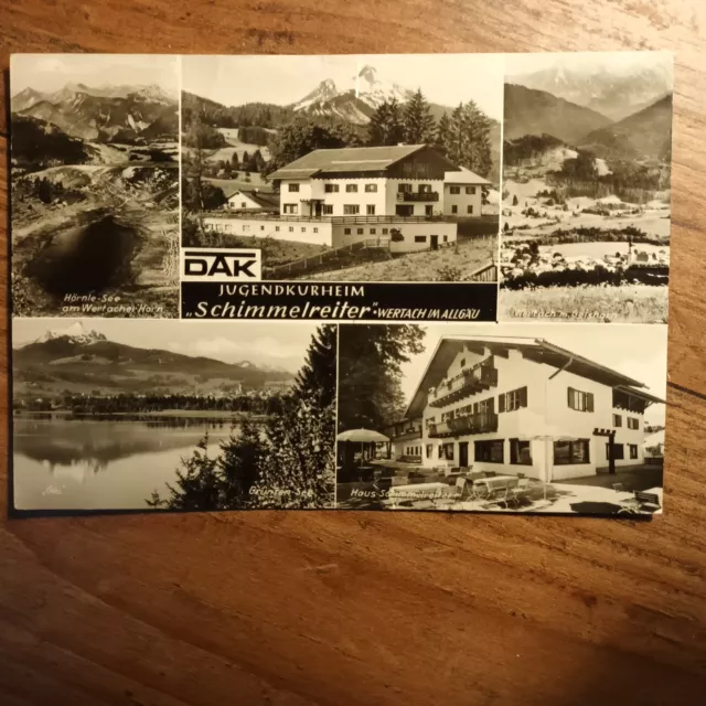 ältere Ansichtskarte von  Wertach im Allgäu DAK Jugendheim Schimmelreiter