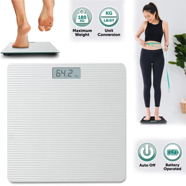 Digital Bathroom Scales Weighing Lcd Electronic Home Body Weight Scale Non Slip