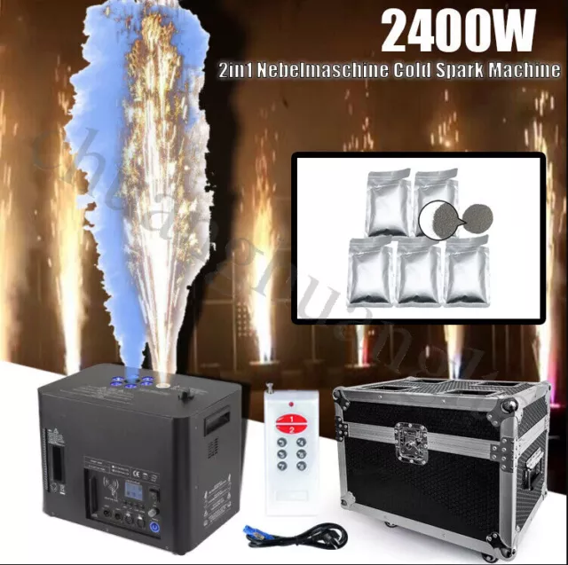 RGBA LED Cold spark machine 2400 W macchina nebbia festa discoteca dj effetto palcoscenico spettacolo