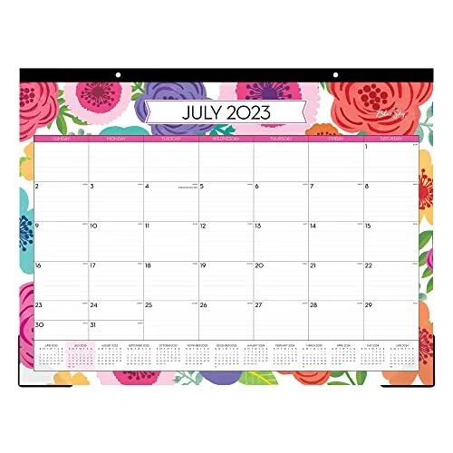 BLUE SKY 20232024 Academic Year Monthly Desk Pad Calendar 22" x 17