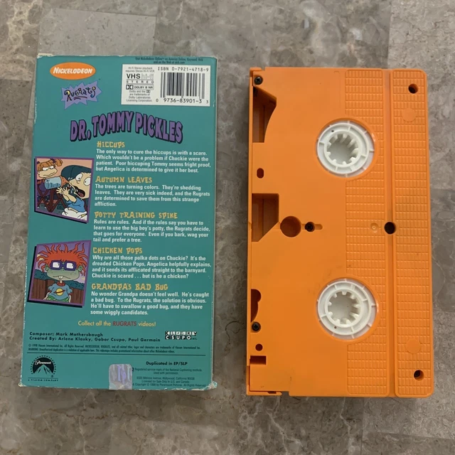 RUGRATS VHS DR. Tommy Pickles Nickelodeon Cartoon Series Exclusive ...