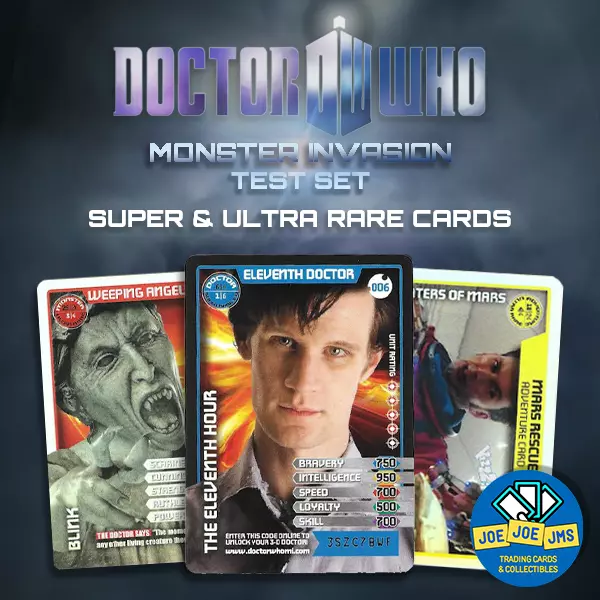Dr Doctor Who Monster Invasion TEST SET Ultra & Super Rare Cards - Pick!
