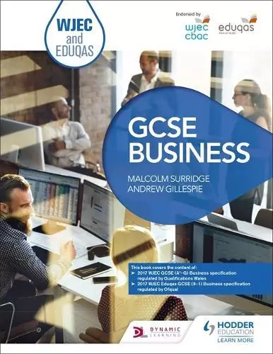 WJEC and Eduqas GCSE Business by Gillespie, Andrew, Surridge, Malcolm, NEW Book,