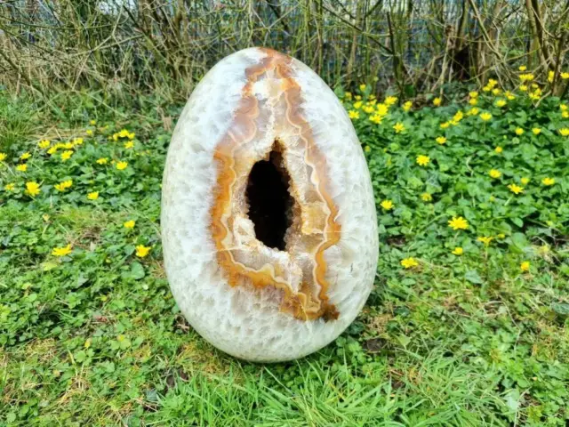 Very large Carnelian Crystal Geode Egg 42 KG