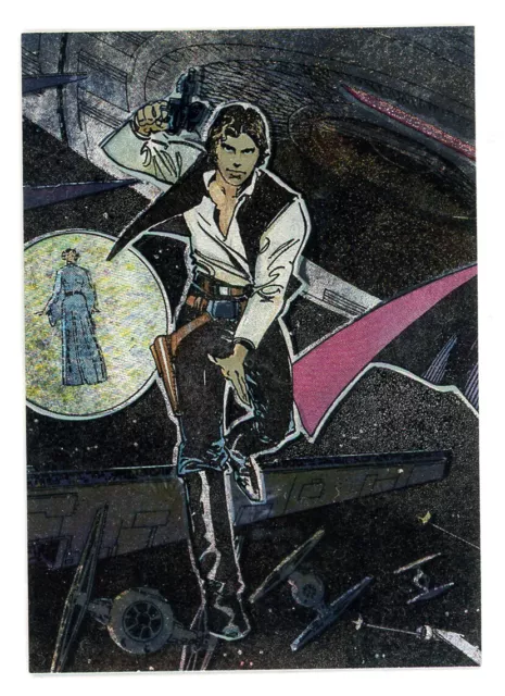 Star Wars Galaxy Han Solo Foil Trading Card 2 of 6 Art by Walter Simonson