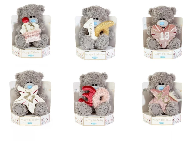 ME TO YOU Tatty Teddy Birthday Bears 13Th 16Th 18Th 21St