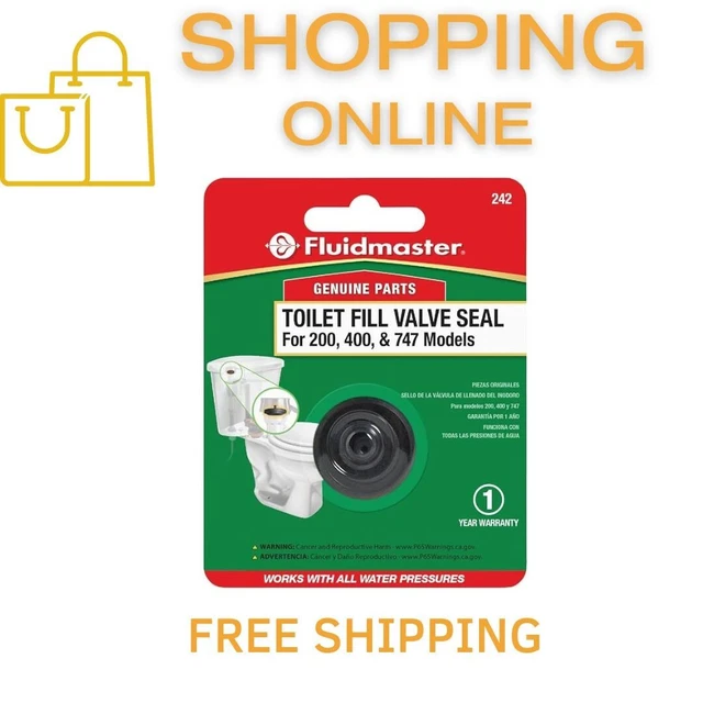 FLUIDMASTER 242 TOILET Fill Valve Seal Replacement Part, Pack of 1