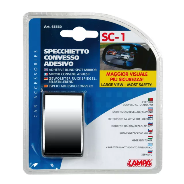 Specchio Specchietto Convesso Adesivo Per Auto Retrovisori Laterali Supplementar