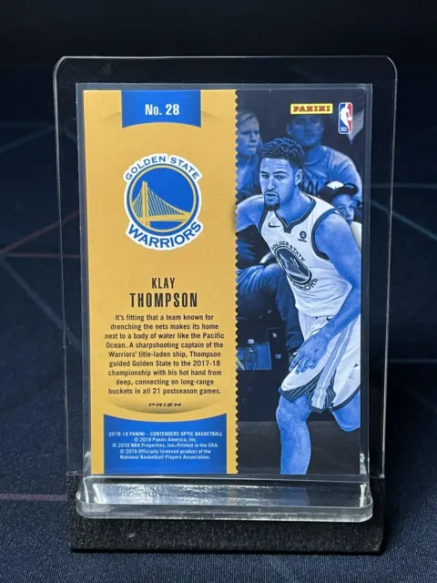 Klay Thompson 2018-19 Panini Contenders Optic Winning Tickets Red Cracked Ice 2