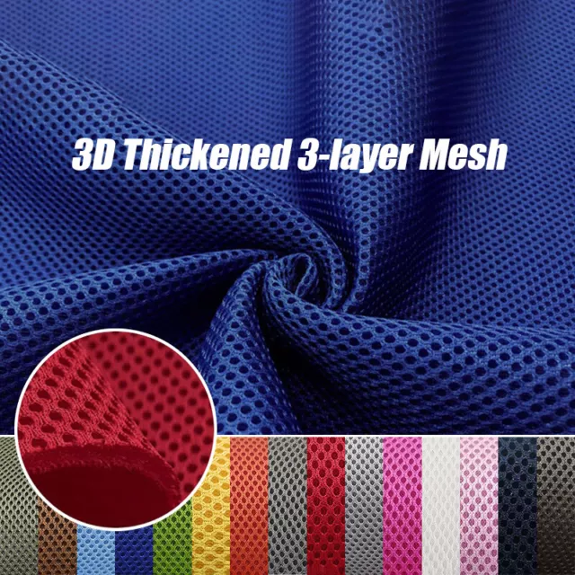 Thick Air Spacer Sandwich Mesh Fabric Heavy Seat Cover Soft Breathable Craft DIY