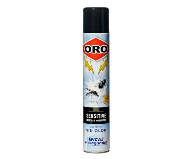 Insecticida voladores moscas y mosquitos Sensitive sin olor Químicas oro 750 Ml