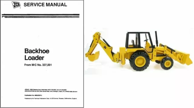 JCB 214 3CX 1400B Backhoe Loader Service Repair Workshop Manual CD