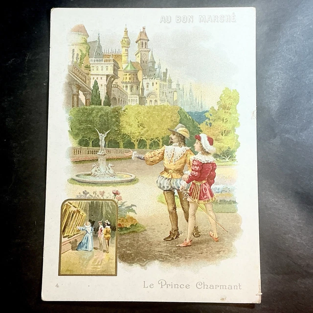 Chromo Image Au Bon Marché - Tennis / Jeu De Paume / Volant - Vintage