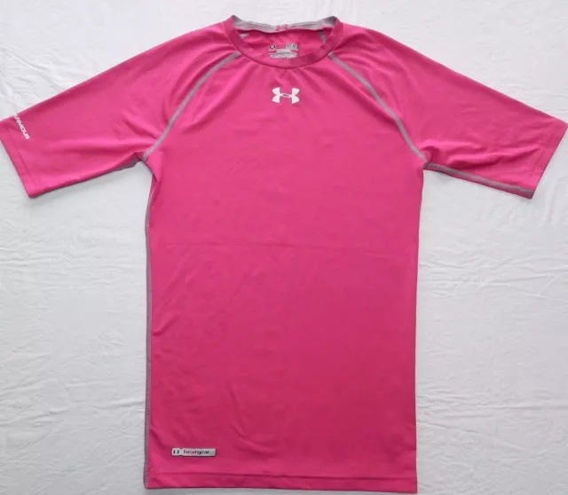 Women's shirt UNDER ARMOUR size MEDIUM short sleeve compression tee (ab38)