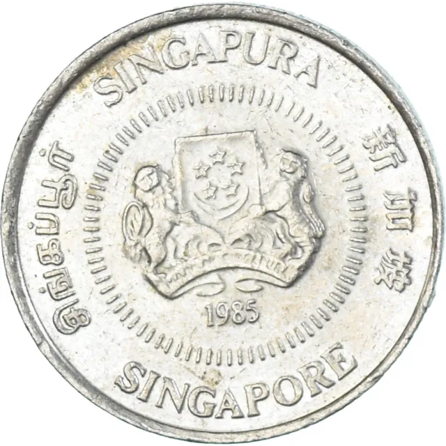[#1336395] Coin, Singapore, 10 Cents, 1985