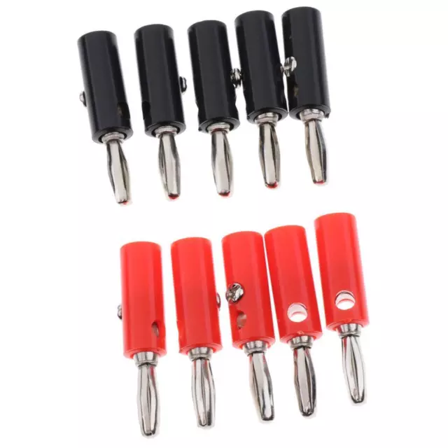 10 Pack Of 4mm 2 Colors Plug, And