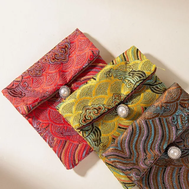 Cloth Cloth Wallet Embroidered Jewelry Case Chinese Style Coin Pouch  Ladies