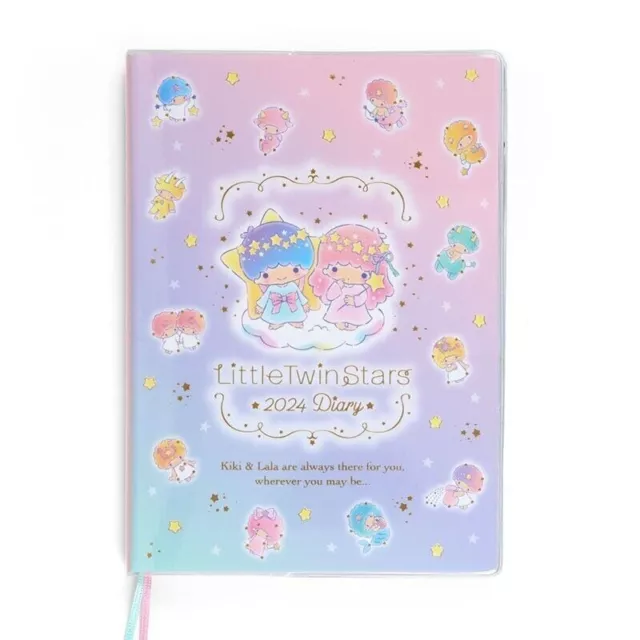 Sanrio Petit Double Stars B6 Journal Ruled Type 2024 Horaire Livre 70390 Japon