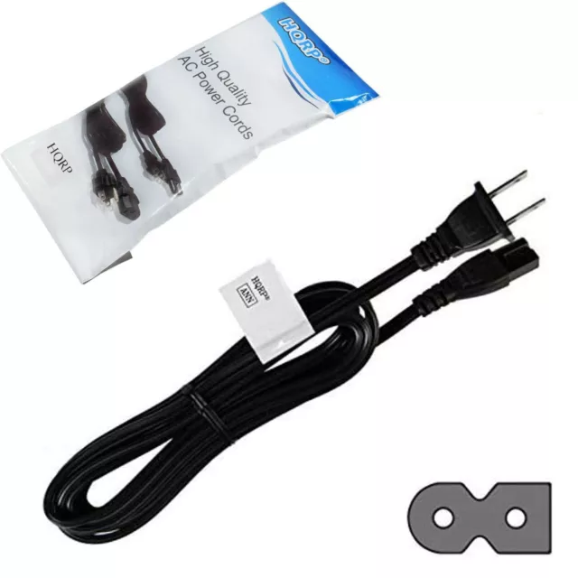 HQRP 3M AC Puissance Cordon Pour Sharp Aquos LC-19SB28UT LC-32D7U LC-32E67 TV