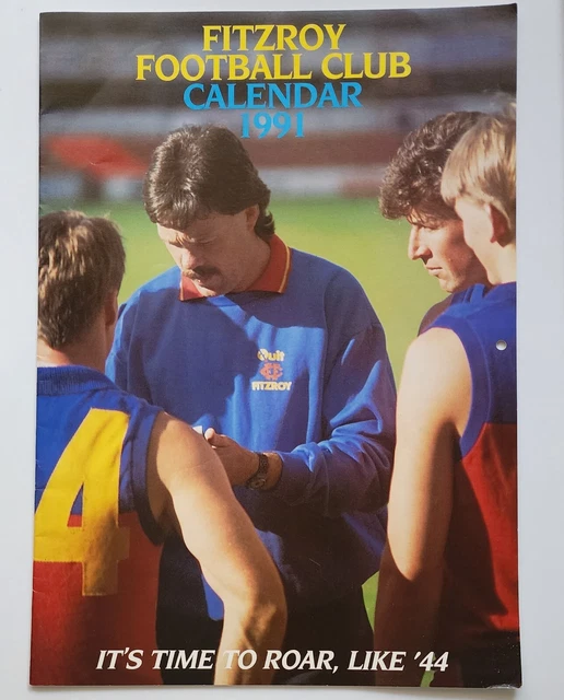 Fitzroy Lions  VFL/AFL Football Club Calendar Vintage 9l