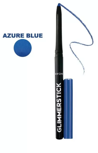 Avon Glimmerstick Eyeliner wasserdicht einziehbar Diamanten Eyeliner AZURBLAU