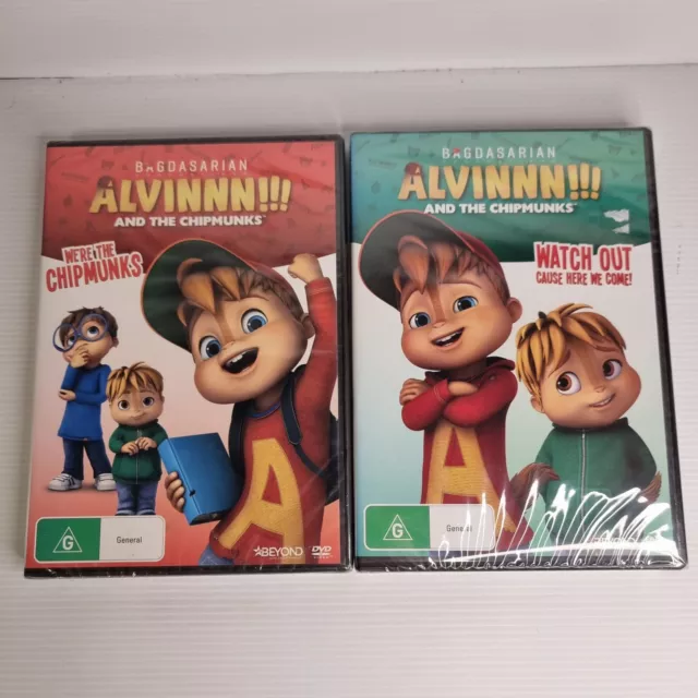 Alvin & The Chipmunks - Season 1, Volume 1 + 2 DVD Set, PAL Region 4, New Sealed