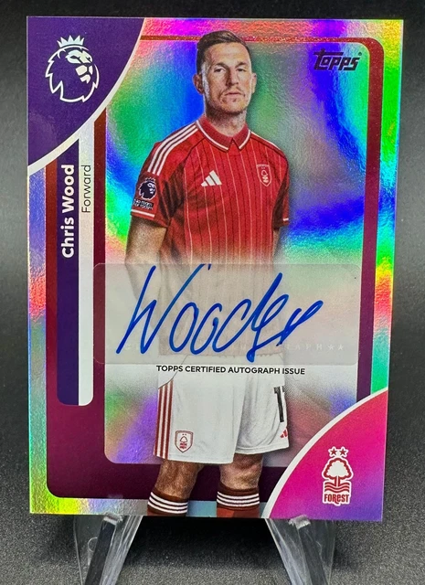 TOPPS PREMIER LEAGUE 25 26 2026 Chris Wood AC CW Nottingham Auto Topps Premier League 25 26 2026 Chris Wood.webp