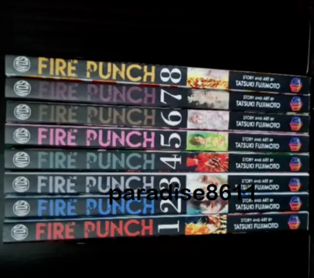 Fire Punch Tatsuki Fujimoto Manga Volume 1-8 (End) English Version Comic New