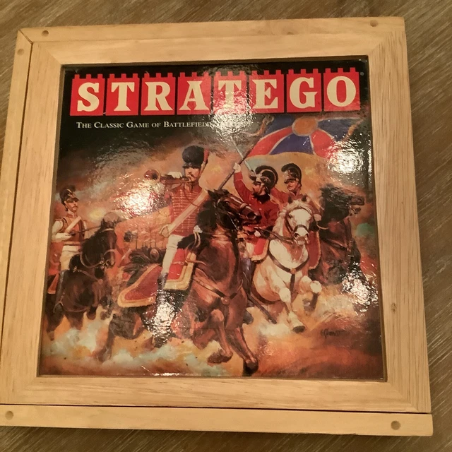 STRATEGO Board Game Milton Bradley Nostalgia Series Wooden Box (2002) - Complete