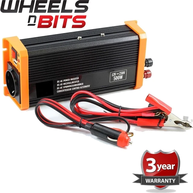 Sortie 24 V 24 V 230 V 500 W continu 1000 W onduleur DC AC & USB