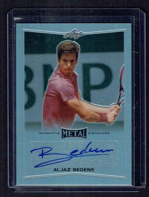 Aljaz Bedene signed autograph auto 2016 Leaf Metal Tennis Trading Card