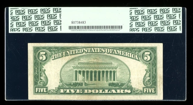 DBR $5 1953 Silver Fr. 1655 AA Block PCGS 35 Serial A00450173A 2
