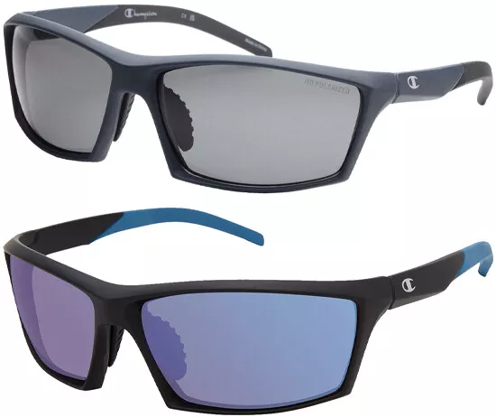 Champion Men's Polarized Rectangle Sport Wrap Sunglasses - CU5142