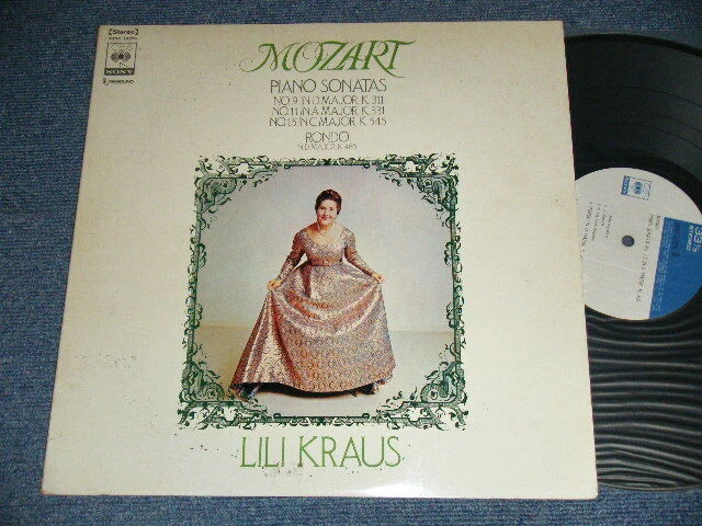 MOZART LILI KRAUS Japan 1970? SONC-10279 NM LP PIANO SONATA