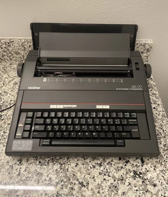 Brother Electronic Typewriter AX-22, Clean, Tested & Works- GREAT CONDITION -