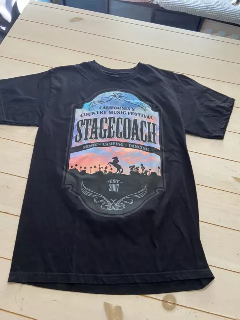 2015 Stagecoach Country Music Festival Black Concert T-Shirt Size Medium